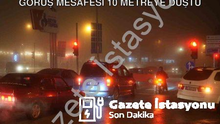 Denizli’de Sağanak Sonrası Yoğun Sis: Görüş Mesafesi 10 Metreye Düştü