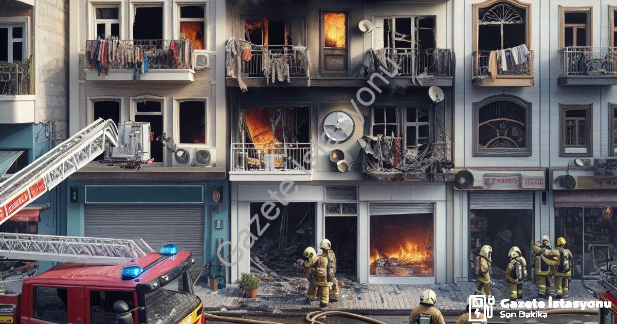 "Aydın Efeler'de İş Yeri Yangını: Komşuların Dikkati Felaketi Önledi" başlıklı haber için fotorealis