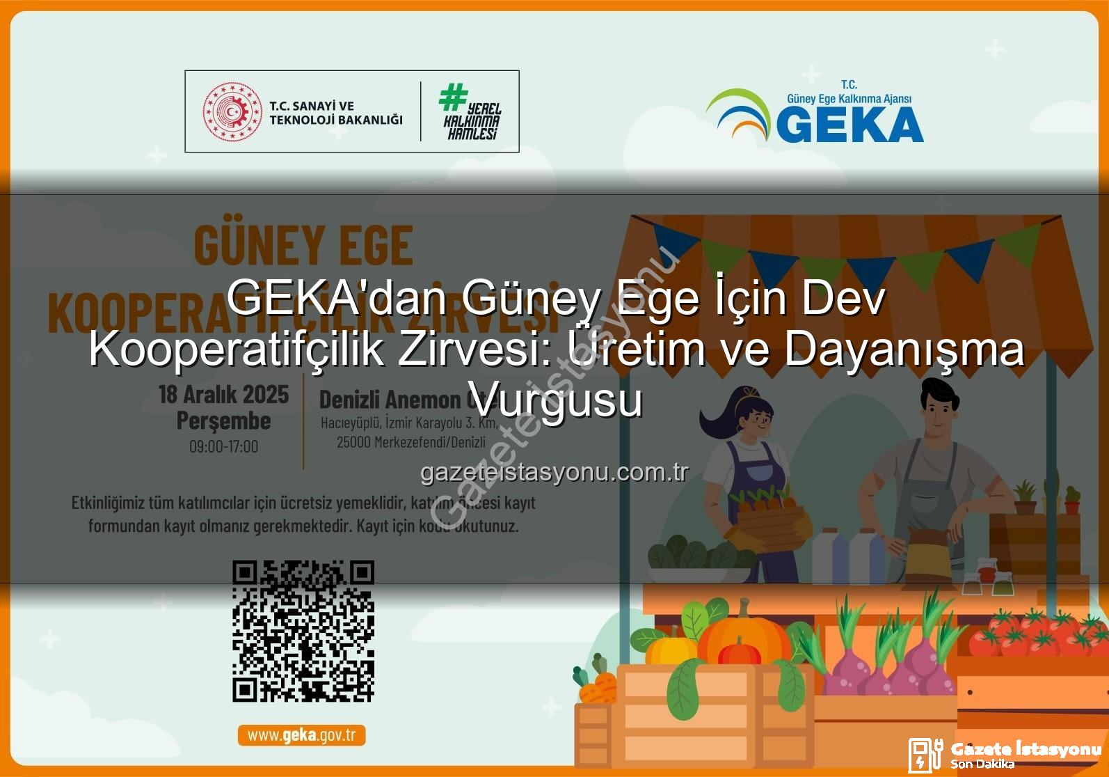 Kooperatifçilik Zirvesi - GEKA'dan Güney Ege İçin Dev Kooperatifçilik Zirvesi: Üretim ve Dayanışma Vurgusu